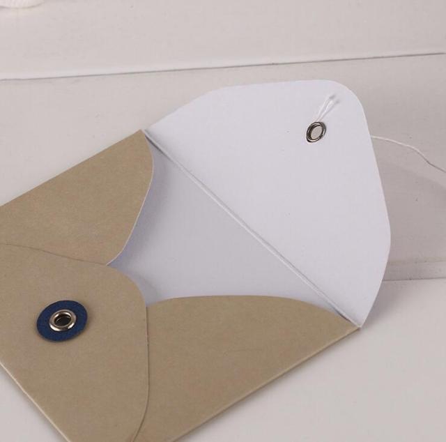 juyou paper Document bag cardboard paper envelope lock with string customized files bag