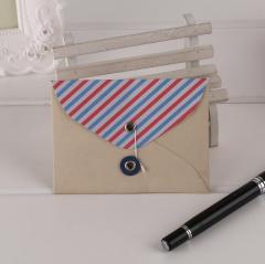 juyou paper Document bag cardboard paper envelope lock with string customized files bag