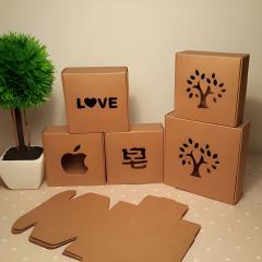 juyou paper Eco-friendly kraft corrugated mailer box with window