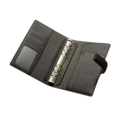 juyou paper 2025 Personalization agenda ,business PU leather cover Loose-leaf paper notebook with pen slot leather notebook with pen attached