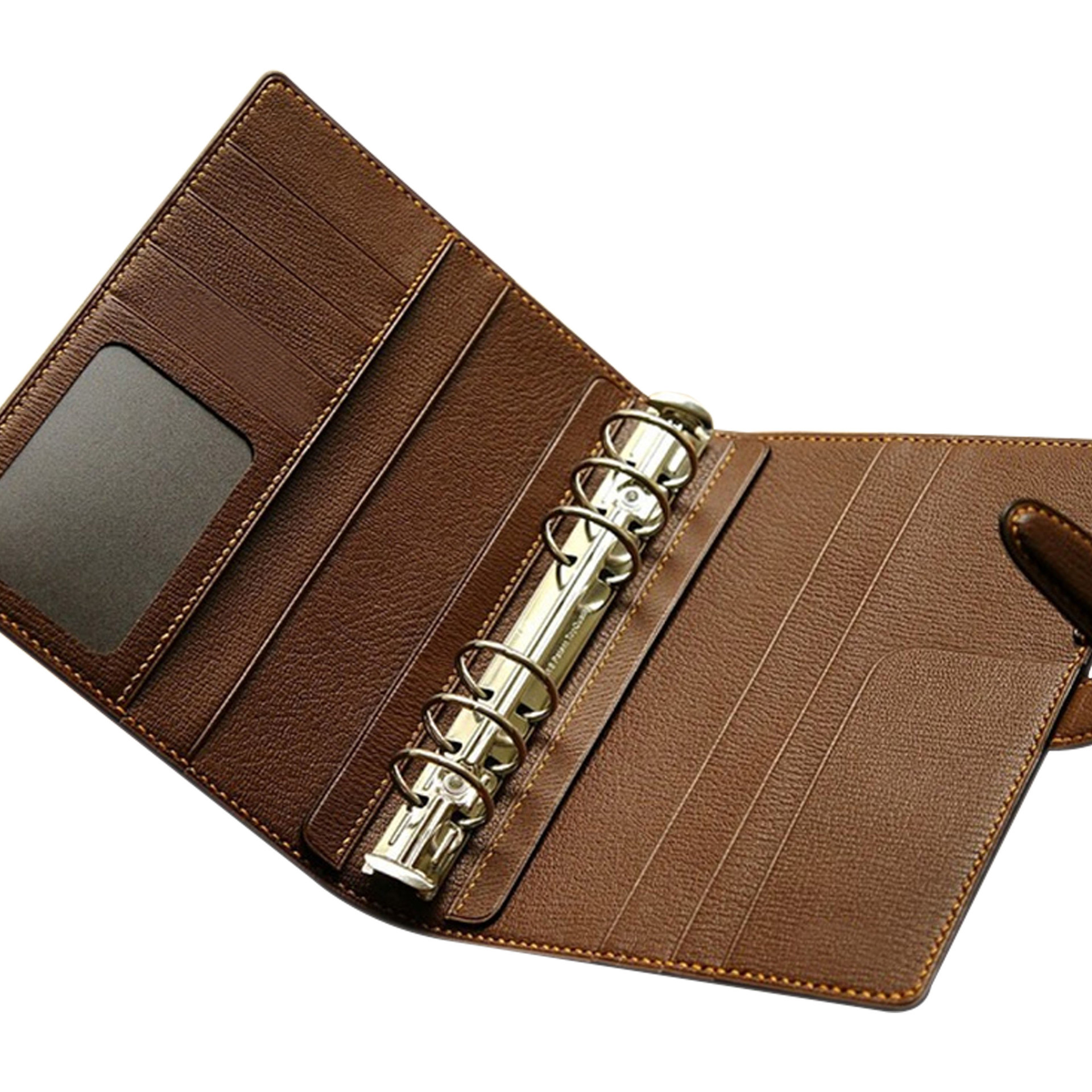 juyou paper 2025 Personalization agenda ,business PU leather cover Loose-leaf paper notebook with pen slot leather notebook with pen attached