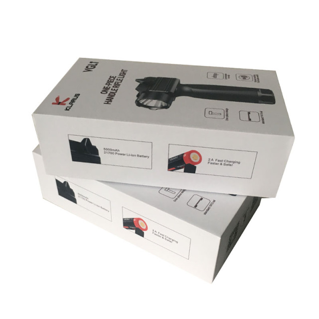 juyou paper Rigid paper gift box for flashlight package