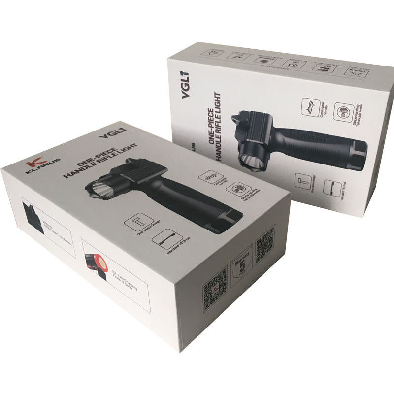 juyou paper Rigid paper gift box for flashlight package