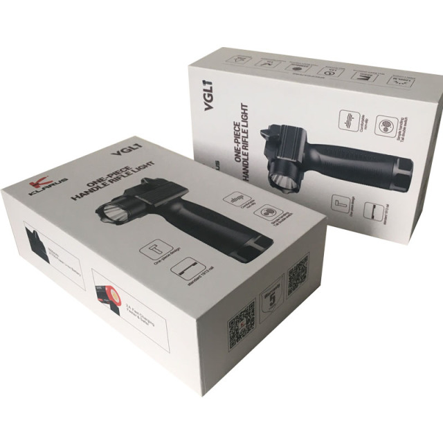 juyou paper Rigid paper gift box for flashlight package