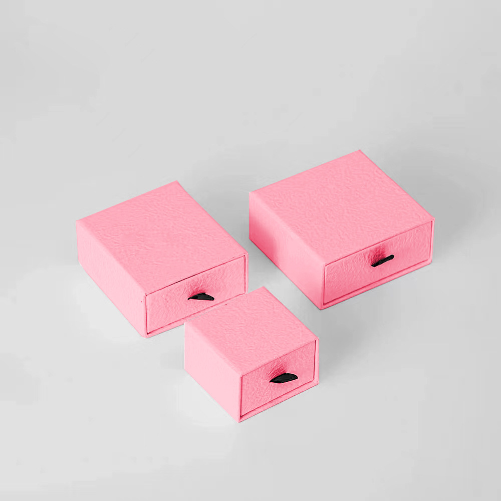 juyou paper High quality slide drawer gift box with sponge foam insert for jewelry package earrings necklace box hairpin ring jewelry box