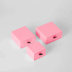 juyou paper High quality slide drawer gift box with sponge foam insert for jewelry package earrings necklace box hairpin ring jewelry box