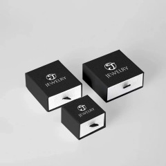 juyou paper High quality slide drawer gift box with sponge foam insert for jewelry package earrings necklace box hairpin ring jewelry box