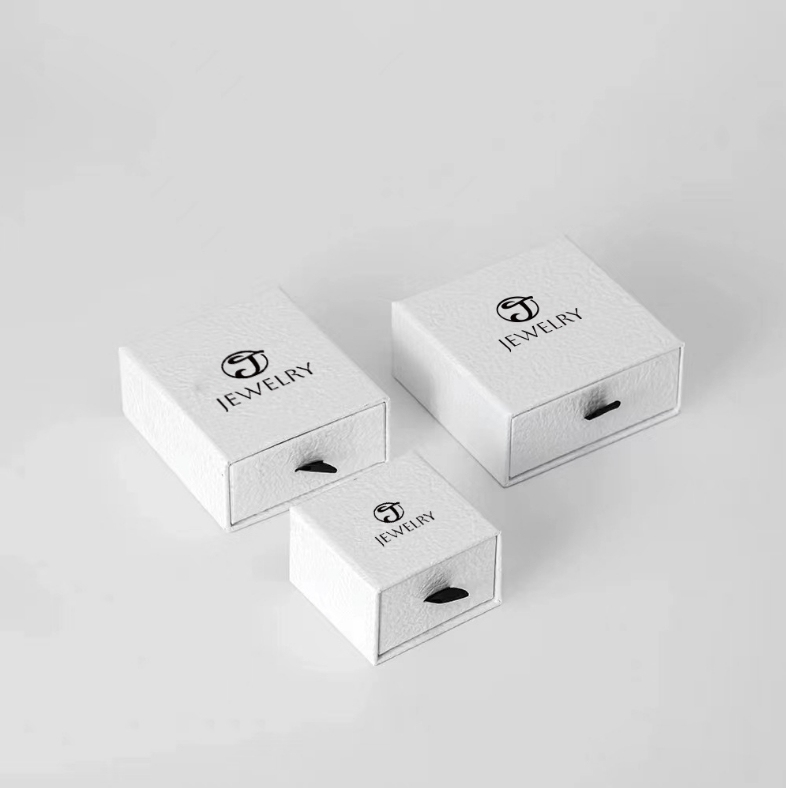 juyou paper High quality slide drawer gift box with sponge foam insert for jewelry package earrings necklace box hairpin ring jewelry box