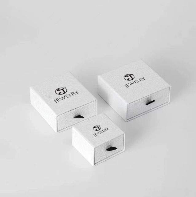juyou paper High quality slide drawer gift box with sponge foam insert for jewelry package earrings necklace box hairpin ring jewelry box