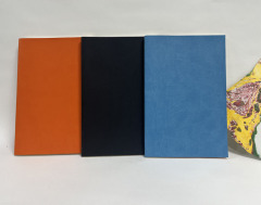juyou paper Official meeting notes student diary 150*230 mm Black Orange Azure soft PU paper notebook 128 lines pages