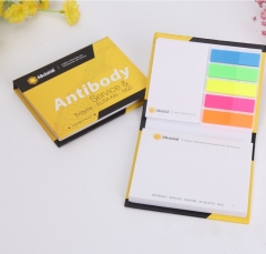 juyou paper Customized kraft paper sticky note book with pen, N times stickers, removable sticky note logo printing, creative sticky note customization