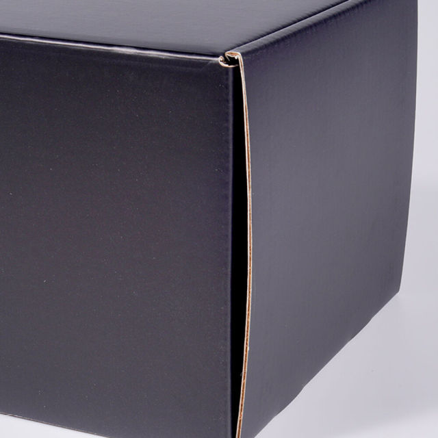 juyou paper Black cardboard flat folding paper box matt lamination customized cup package box