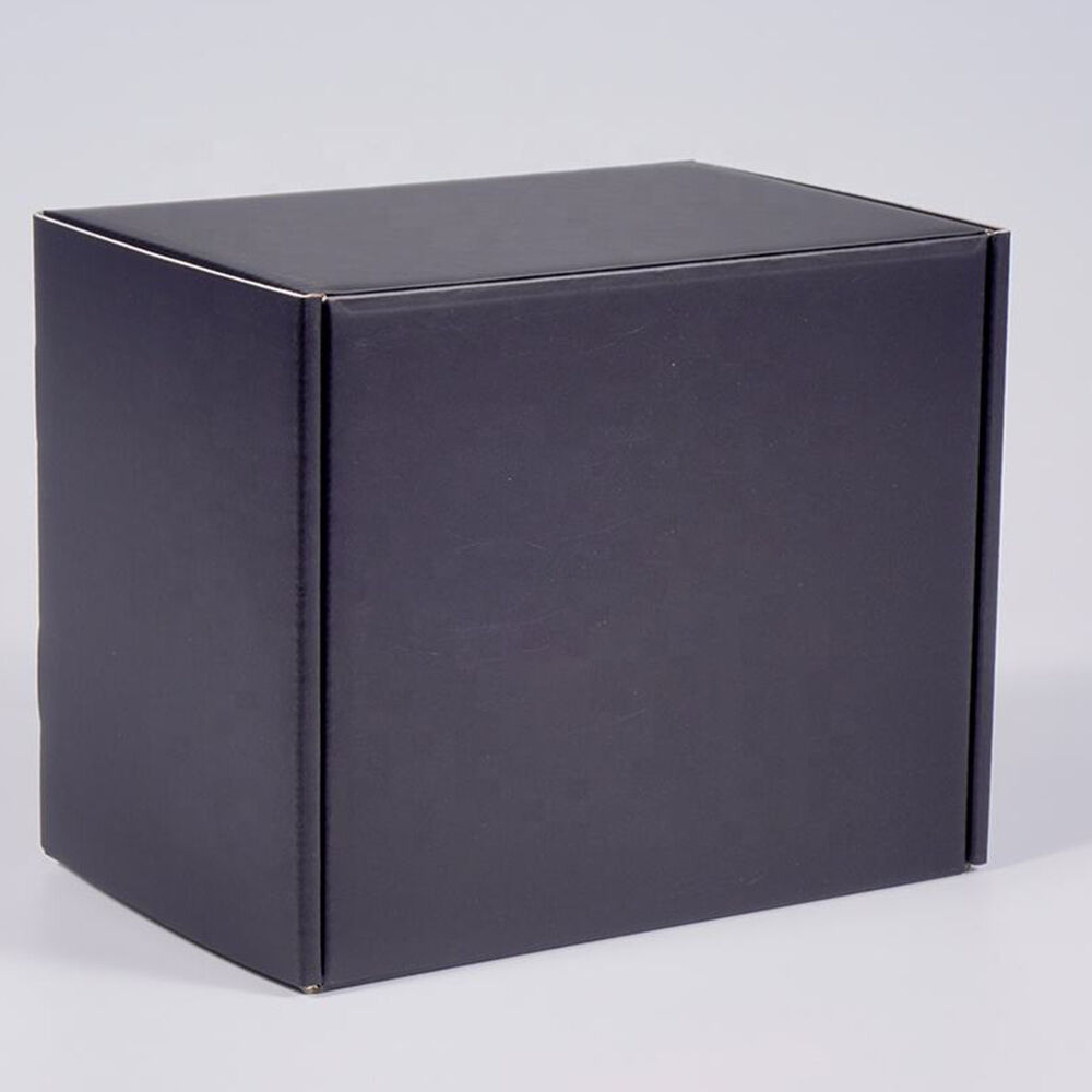 juyou paper Black cardboard flat folding paper box matt lamination customized cup package box