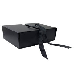 juyou paper High qaulity matt black foldable paper box for single wine package
