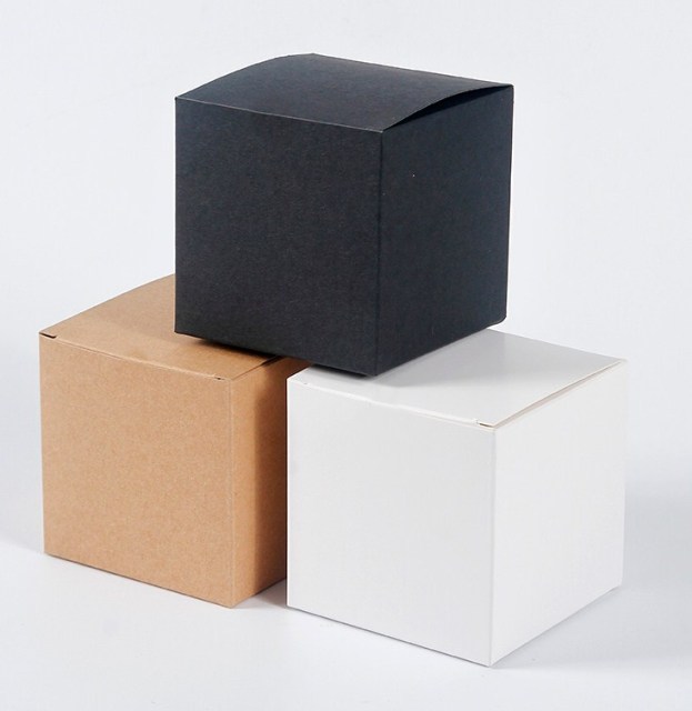 juyou paper recycle white kraft paper box blank cardboard sqaure box best price bonsai kits packages