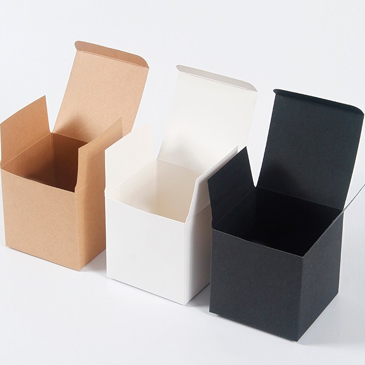 juyou paper recycle white kraft paper box blank cardboard sqaure box best price bonsai kits packages