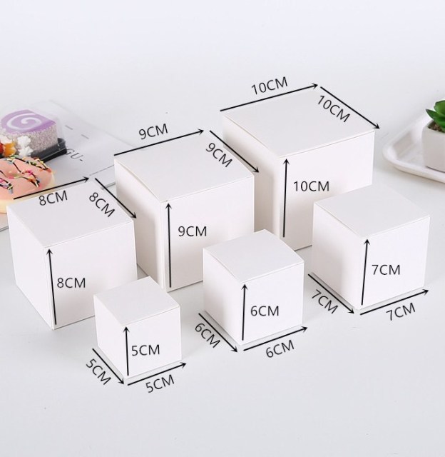 juyou paper recycle white kraft paper box blank cardboard sqaure box best price bonsai kits packages