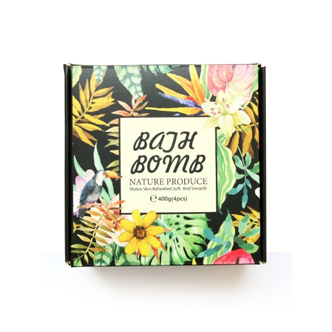 juyou paper Customized bath bombs kit packaging box flat folding packaging paper cardboard box