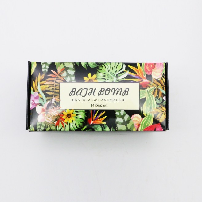 juyou paper Customized bath bombs kit packaging box flat folding packaging paper cardboard box