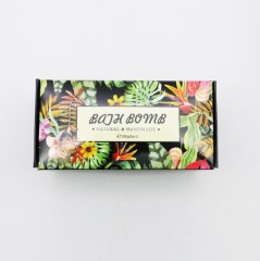 juyou paper Customized bath bombs kit packaging box flat folding packaging paper cardboard box