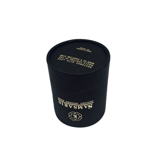 juyou paper Customized hot stamping round cardboard gift box with lid