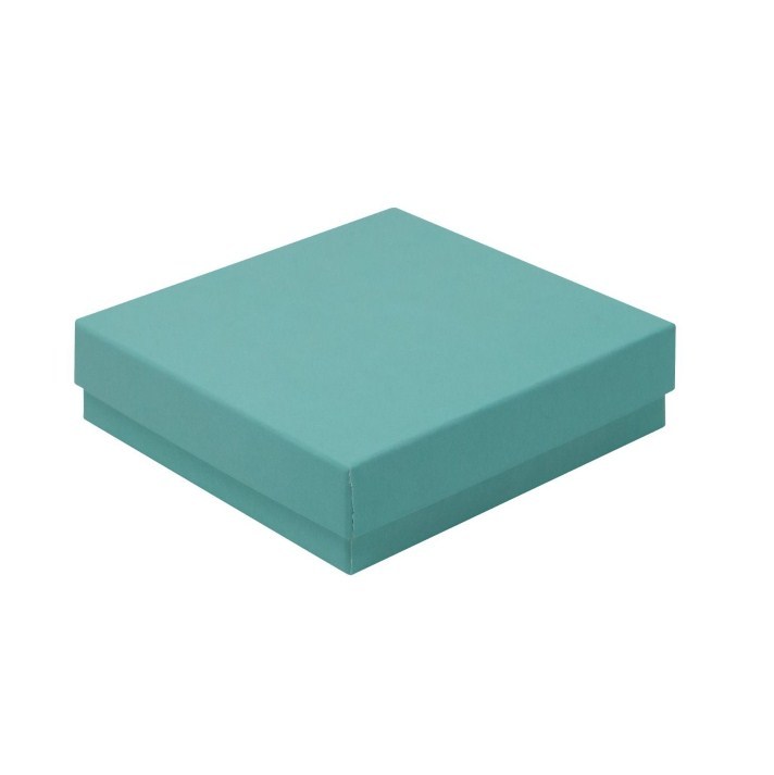juyou paper factory pure color blue gift box superior jewellery packaging boxes