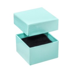 juyou paper factory pure color blue gift box superior jewellery packaging boxes