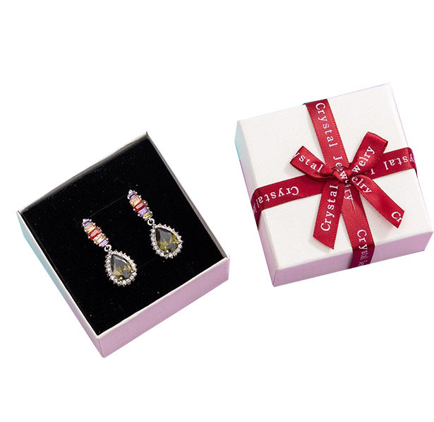 juyou paper small jewelries packaging sponge insert box specialty embossed paper box factory price