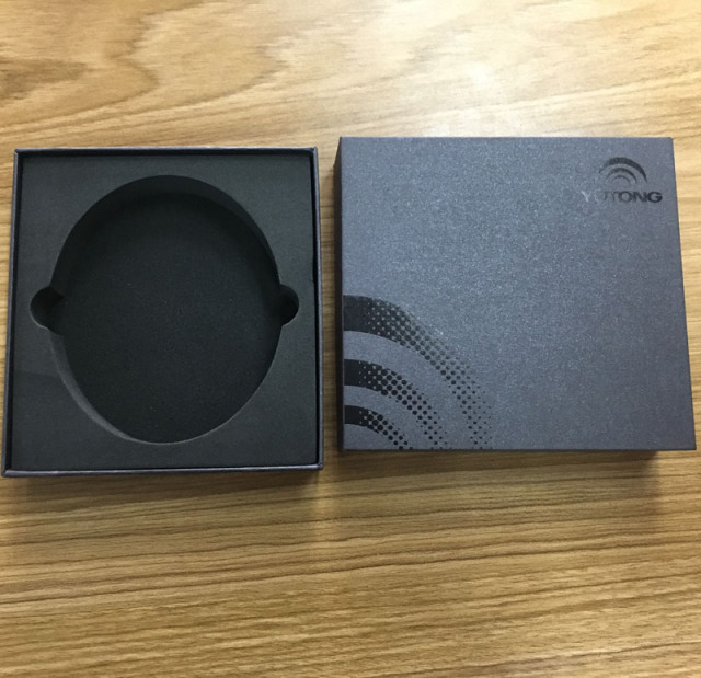 juyou paper customized porcelain bowl packaging logo UV spot EVA insert black kraft rigid gift box