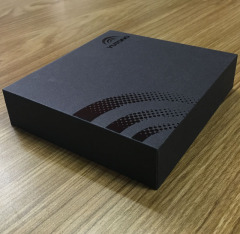 juyou paper customized porcelain bowl packaging logo UV spot EVA insert black kraft rigid gift box