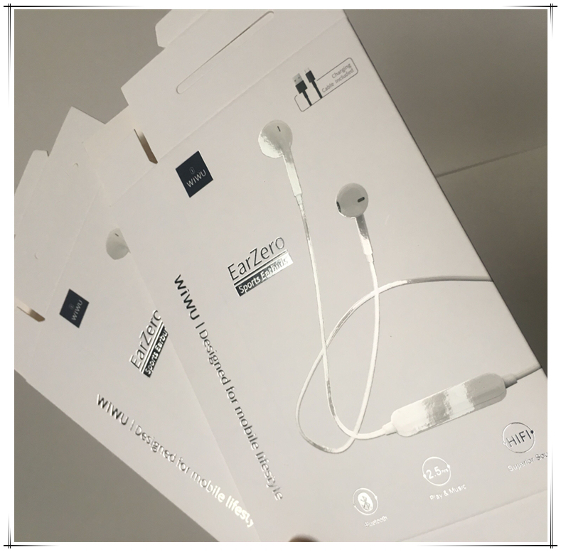 juyou paper Mak Power Bank Package Customized Folding Flip Paper Box with PET window