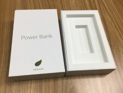 juyou paper Customized high end package power bank packaging box white rigid paper box with lid