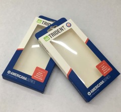 juyou paper Transparency PET window paper box phone case packaging folding boxes with hanger