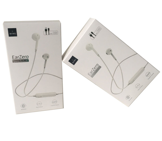 juyou paper Silver stamping sports earbuds packaging boxes 400gsm matt cardboard paper box