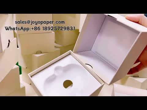 juyou paper small jewelries packaging sponge insert box specialty embossed paper box factory price
