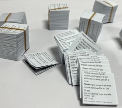 juyou paper Custom products guides cross fold leaflets uncoated paper competitive price leaflet