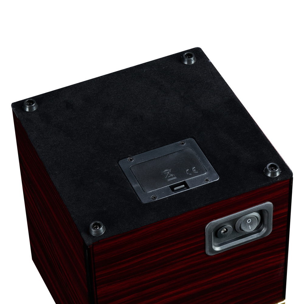 Double Watch Winder Automatic Rotation Wood Display Case Storage Organizer