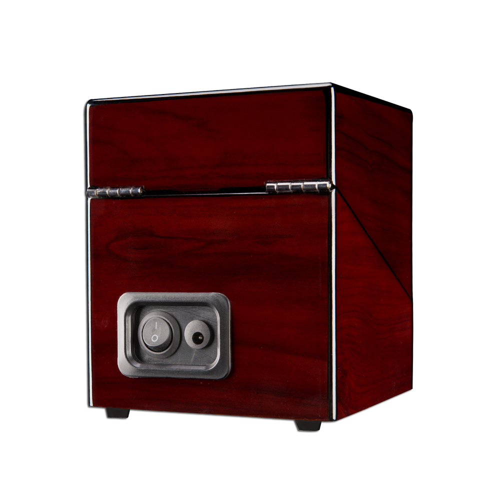 Single Watch Winder Automatic Rotation Wood Display Case Storage Organizer