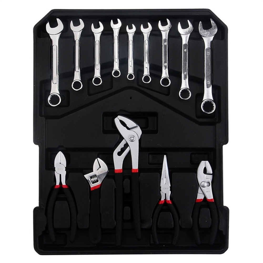 799pcs Aluminum Trolley Case Tool Set Silver