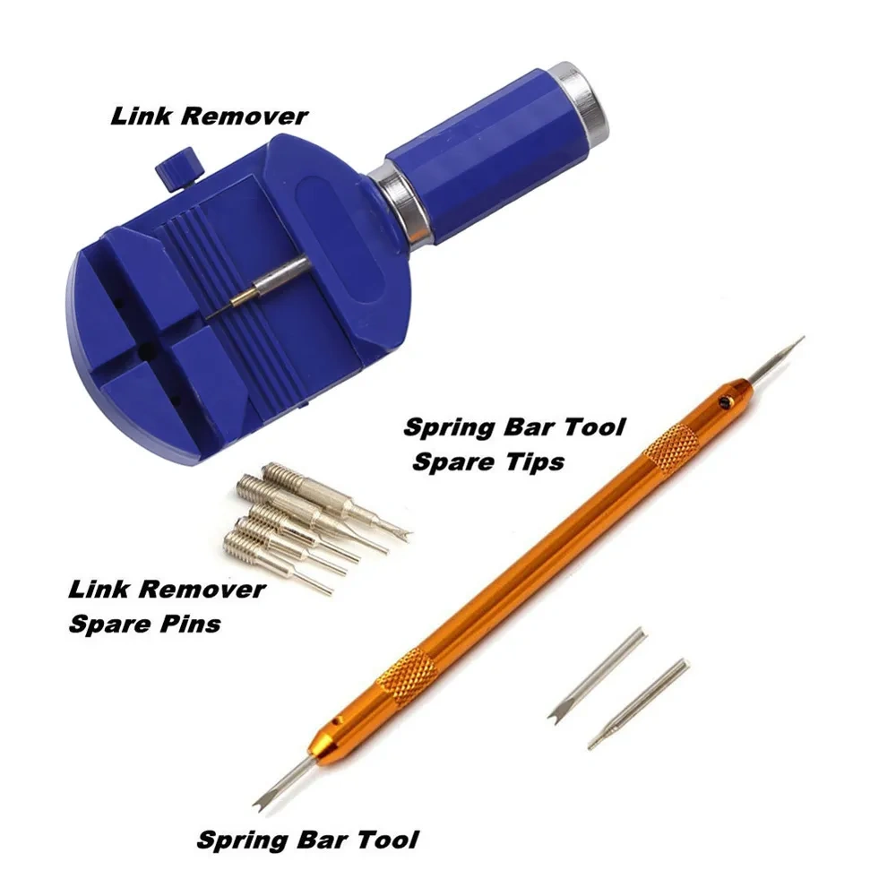 144Pcs Watch Opener Repair Tool Kit Watch Tools Clock Repair Tool Kit Pin Remover Set Spring Bar Case Opener Link BestSale