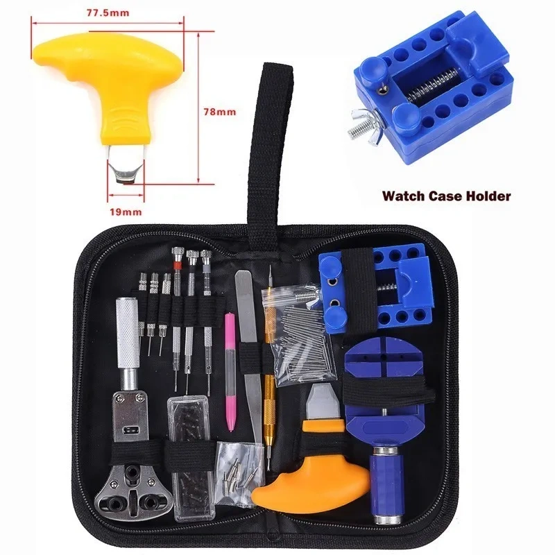 144Pcs Watch Opener Repair Tool Kit Watch Tools Clock Repair Tool Kit Pin Remover Set Spring Bar Case Opener Link BestSale