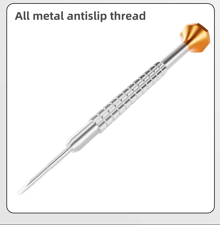 12-in-1 Rotatable All-metal Antislip Precision Screwdriver Set Mini Slotted Screwdriver for Toy Glasses Laptop Camera