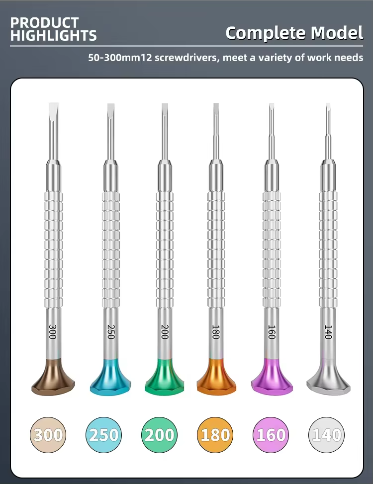 12-in-1 Rotatable All-metal Antislip Precision Screwdriver Set Mini Slotted Screwdriver for Toy Glasses Laptop Camera