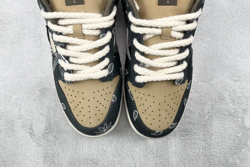 市場最真版本Travis Scott x Nike Dunk SB Low "Jackboys" 腰果花印花