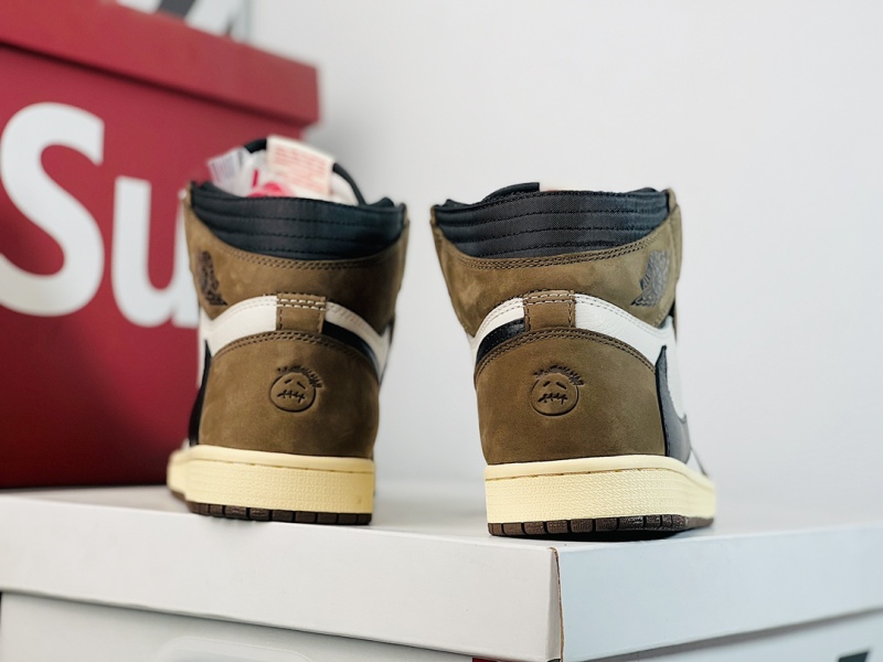 Travis Scott x Air Jordan 1 High OG SP AJ1倒钩高 深棕