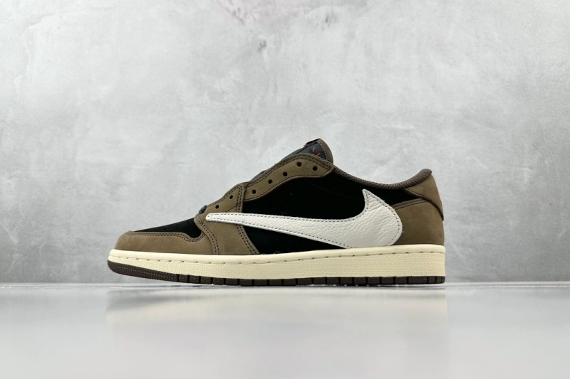 最頂級版本 Travis Scott x Jordan Air Jordan 1 Low OG TS SP联名款 深棕 倒钩1.0初代