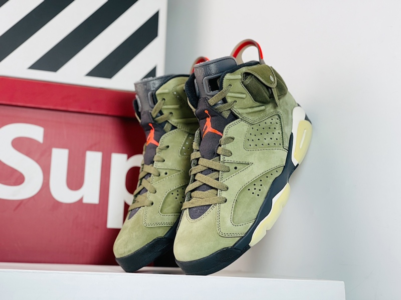 Travis Scott x NK Air Jordan AJ6 TS 乔6口袋鬼脸 超限量联名文男子篮球鞋