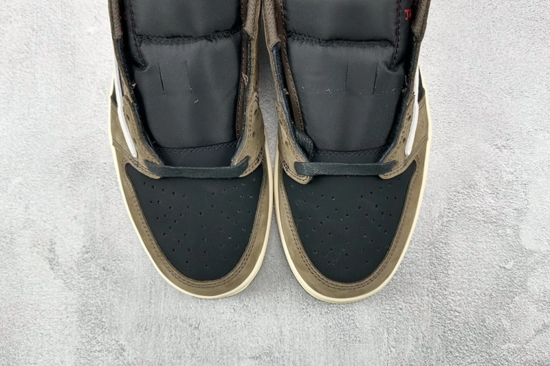 最頂級版本 Travis Scott x Jordan Air Jordan 1 Low OG TS SP联名款 深棕 倒钩1.0初代