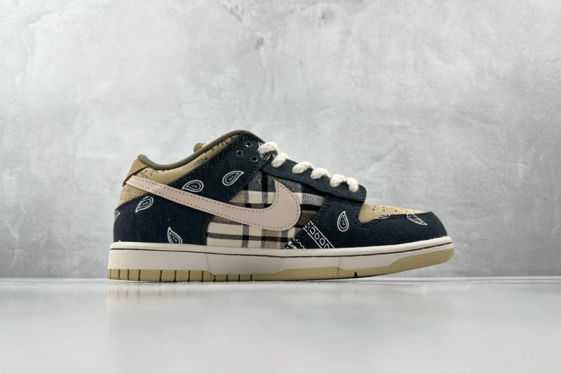 市場最真版本Travis Scott x Nike Dunk SB Low "Jackboys" 腰果花印花