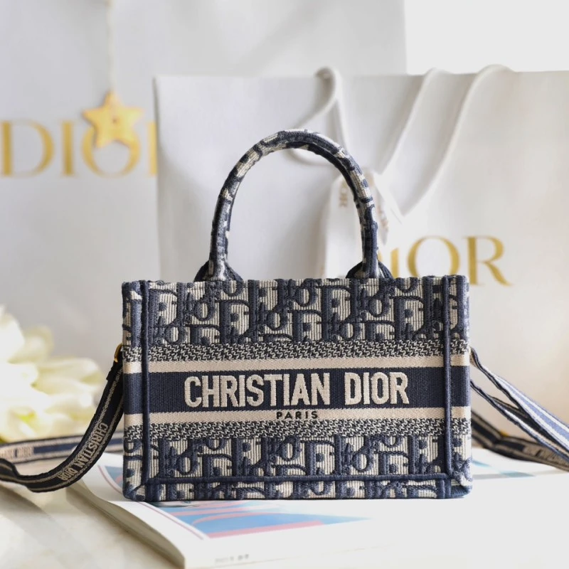 DIOR 迪奧 TOTE MINI BAG 托特包老花 女士包包